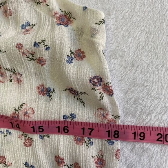 AG Maggie Tank Top, Spaghetti Straps, Floral, White Multi, Small NWT - Picture 10 of 14